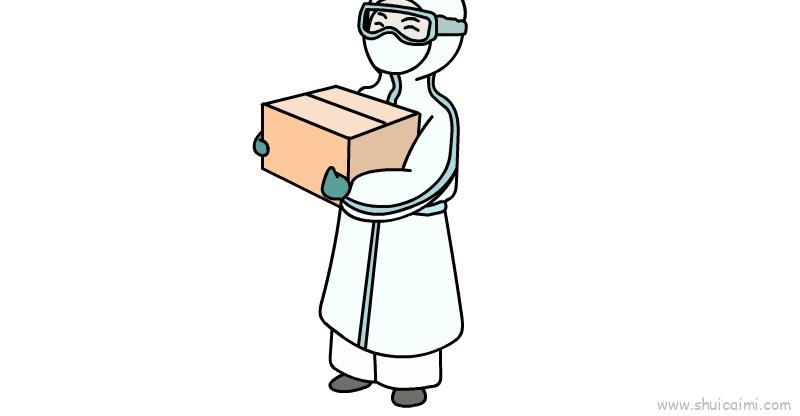 疫情最美逆行者儿童画怎么画 疫情最美逆行者简笔画顺序