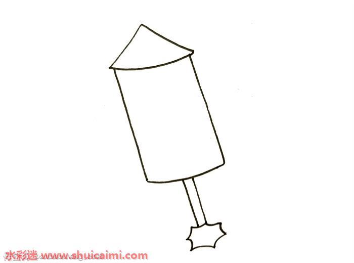 烟花鞭炮怎么画 烟花鞭炮简笔画简单彩色