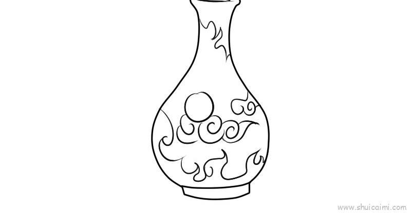 花瓶儿童画怎么画 花瓶简笔画好看