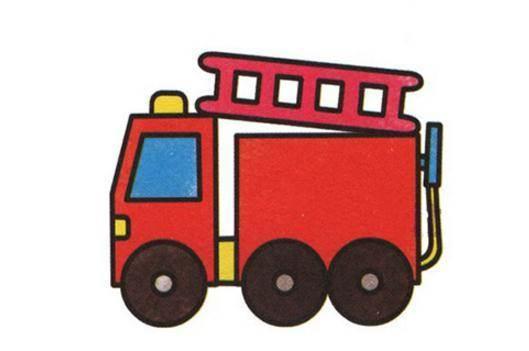 消防车简笔画 消防车简笔画儿童画幼儿园