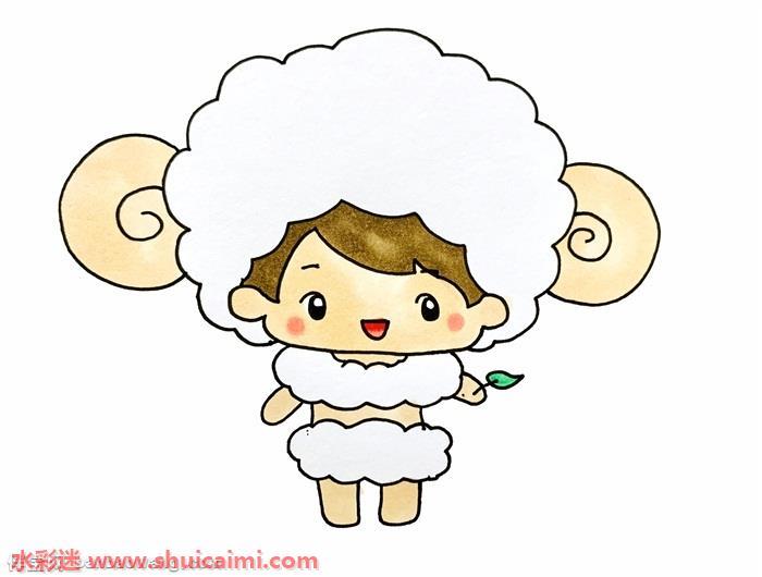 白羊座娃娃怎么画 白羊座娃娃简笔画漂亮