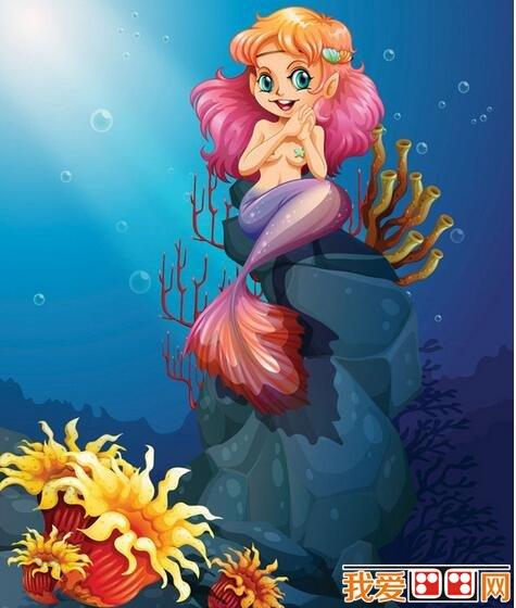 美人鱼儿童作品欣赏简笔画怎么画 美人鱼儿童作品欣赏简笔画画法