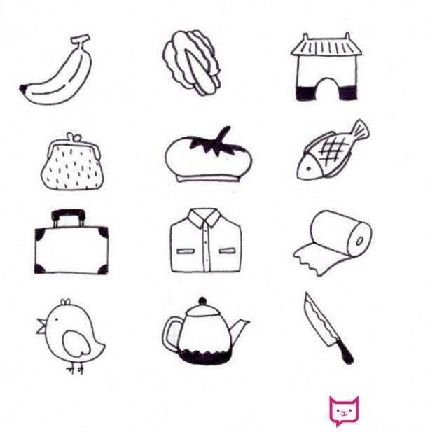 物品简笔画图片大全 物品简笔画图片大全带颜色