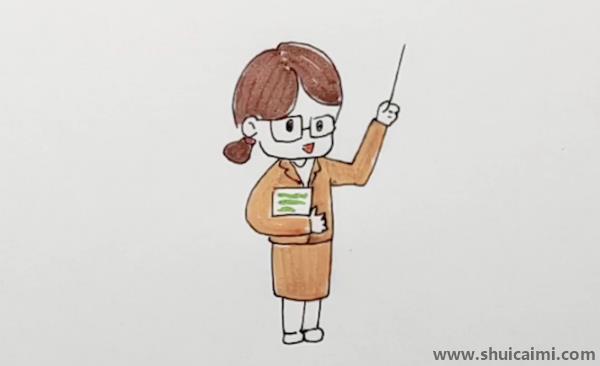 老师儿童画怎么画 老师人物简笔画画法