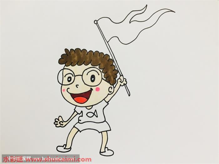 导游怎么画 导游简笔画简单又漂亮彩色