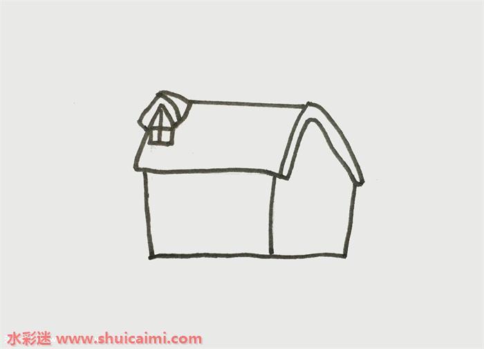 房子怎么画 房子简笔画简单彩色
