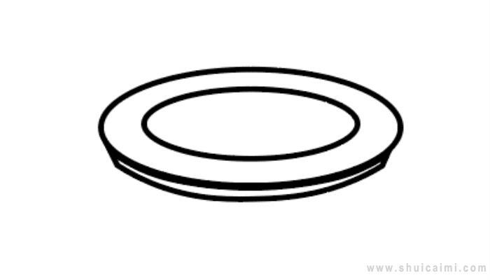 盘子简笔画怎么画 盘子简笔画顺序