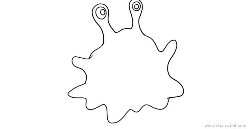 病毒内容儿童画怎么画 病毒内容简笔画顺序