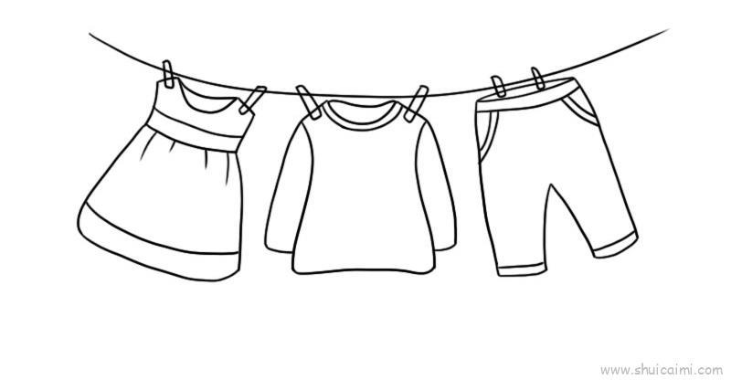 衣服儿童画怎么画 衣服简笔画步骤