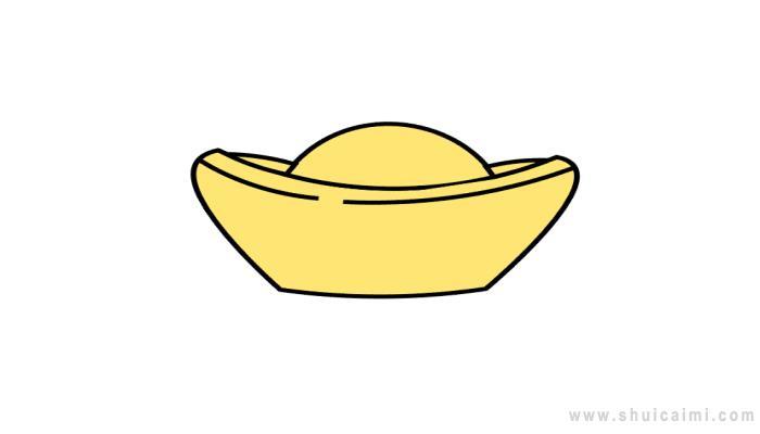 金元宝简笔画怎么画 金元宝简笔画好看
