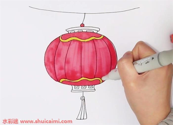 灯笼怎么画 灯笼简笔画简单又漂亮彩色