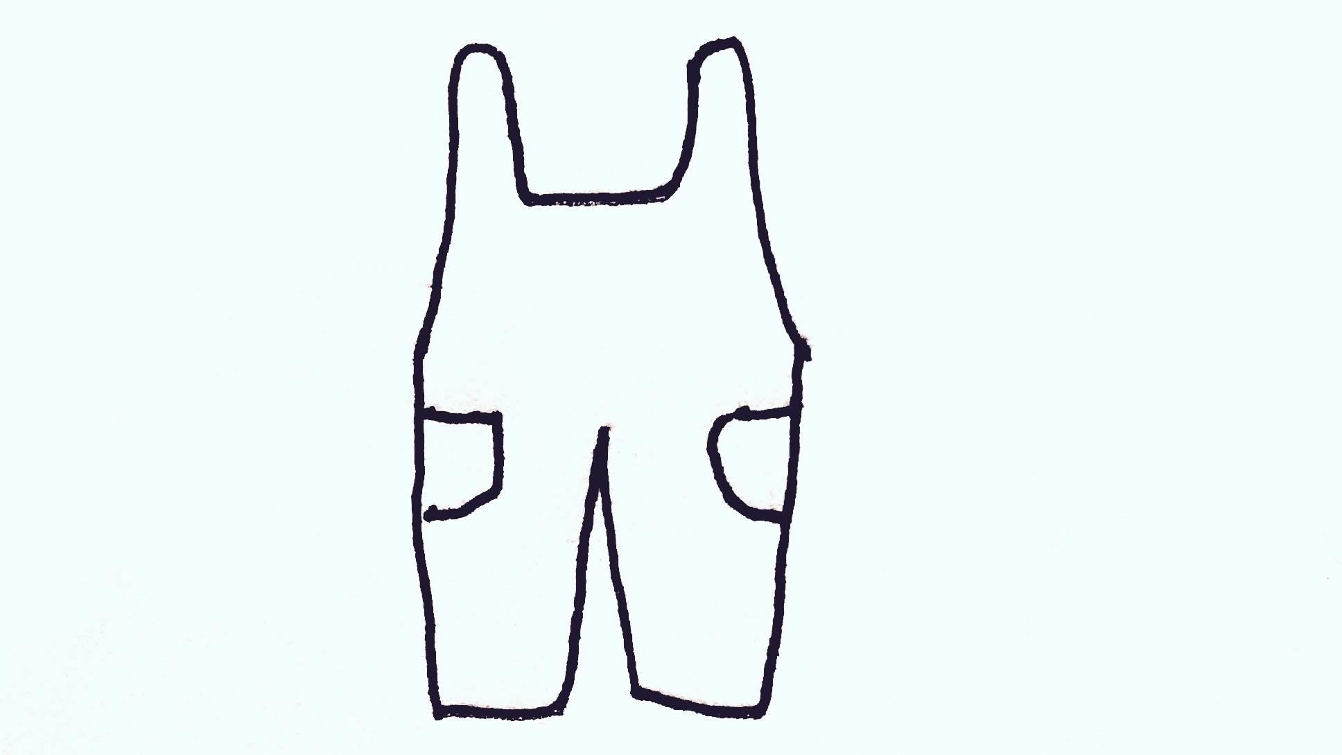 裤子简笔画图片大全 裤子简笔画图片大全彩色