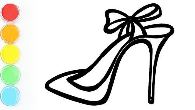 高跟鞋简笔画 高跟鞋简笔画图片大全