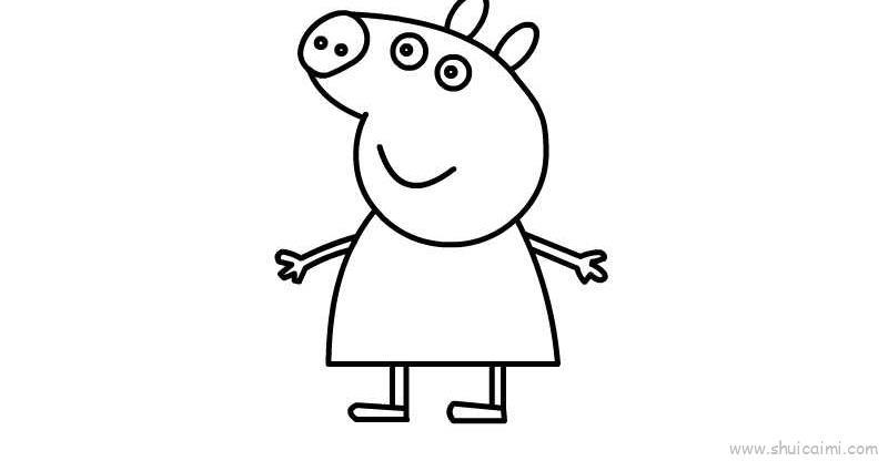小猪佩奇儿童画怎么画 小猪佩奇简笔画顺序