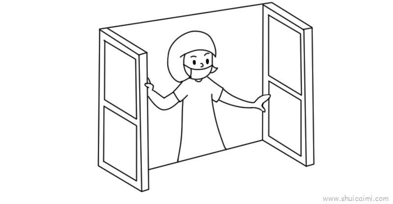 抗击疫情儿童画怎么画 抗击疫情简笔画简单