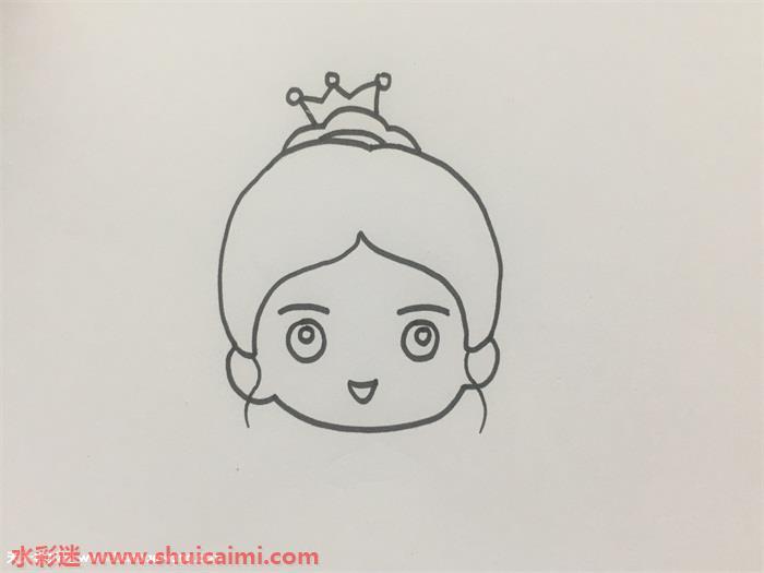 最美的动漫公主简笔画详细步骤教程