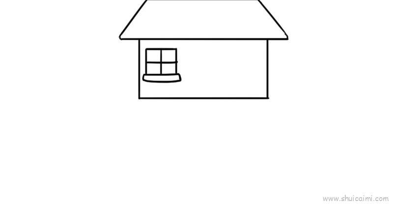 三层别墅儿童画怎么画 三层别墅简笔画画法