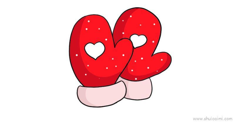 手套儿童画怎么画 手套简笔画图片大全