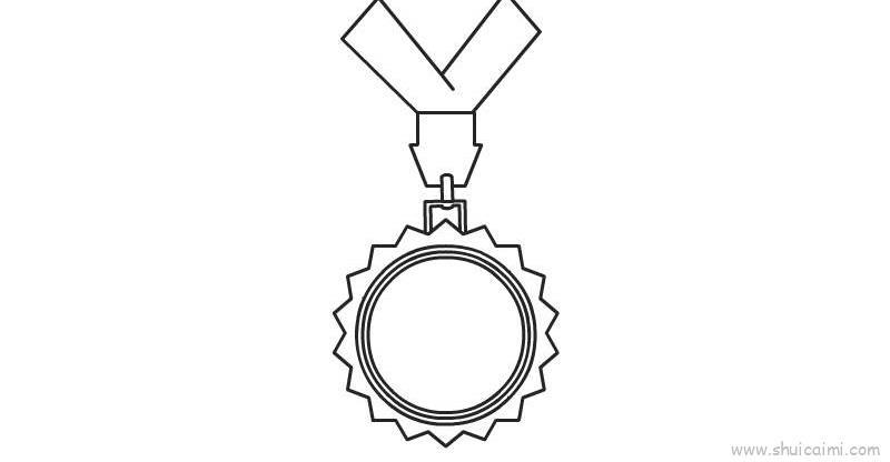 奖牌儿童画怎么画 奖牌简笔画图片