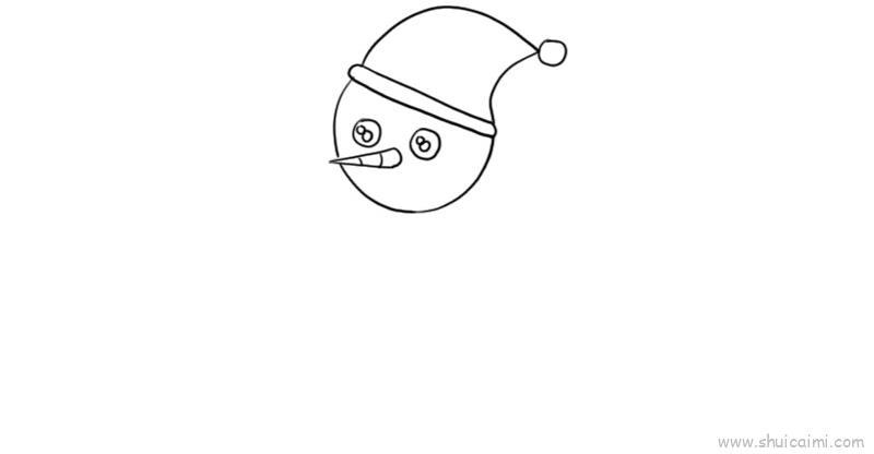 雪人儿童画怎么画 雪人简笔画步骤
