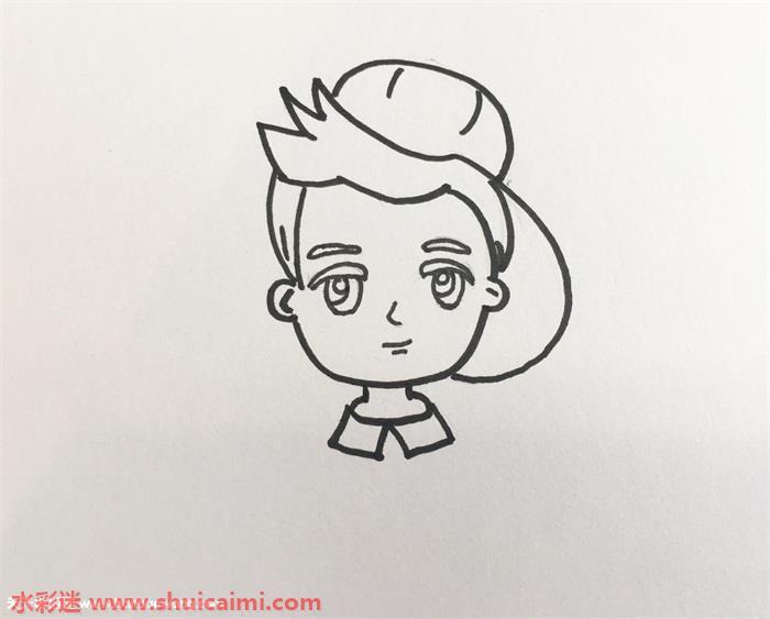 鹿晗怎么画 鹿晗简笔画图片彩色