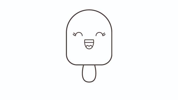 冰棍的简笔画怎么画 冰棍简笔画顺序