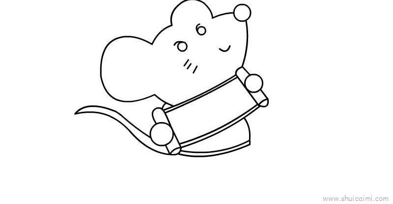 老鼠新年儿童画怎么画 老鼠新年简笔画顺序