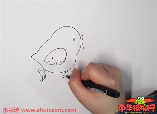小鸡怎么画 小鸡简笔画简单彩色