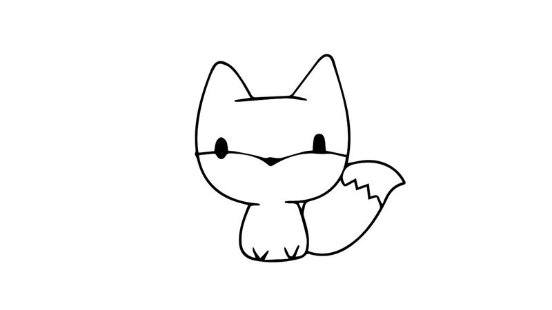 小狐狸简笔画怎么画 小狐狸简笔画图片大全
