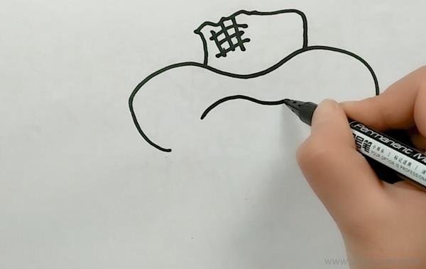 拿南瓜的小孩儿童画简笔画怎么画
