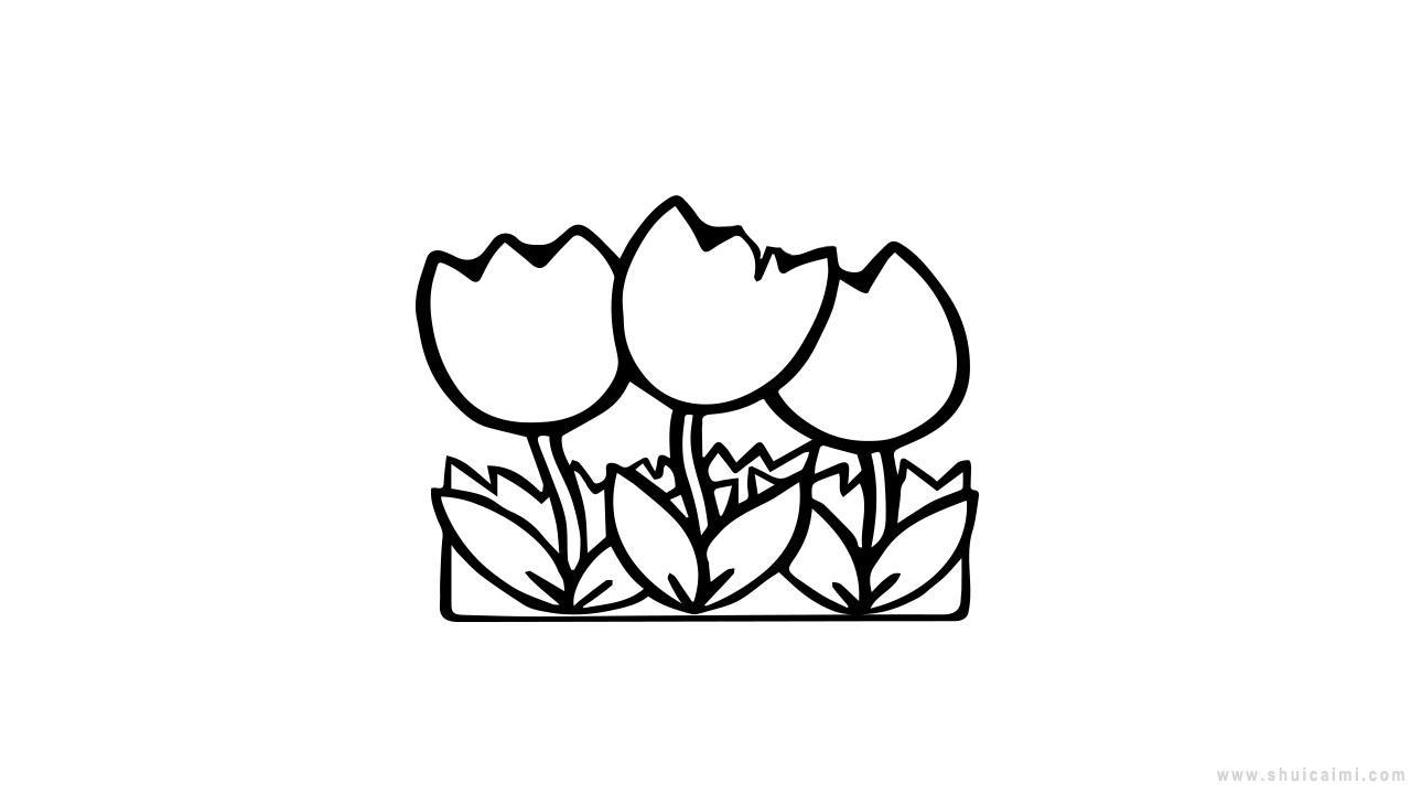 花丛简笔画怎么画 花丛简笔画图片