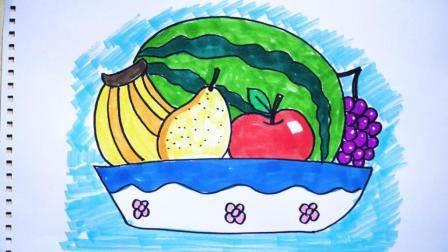果篮简笔画 丰收果篮简笔画