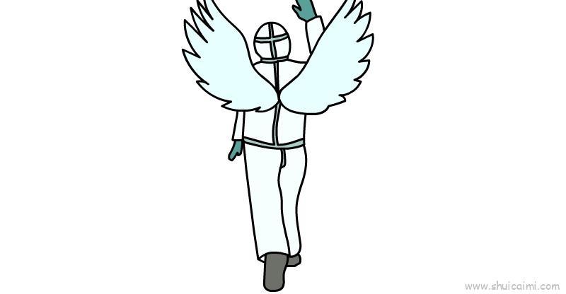 最美逆行者医生儿童画怎么画 最美逆行者医生简笔画步骤