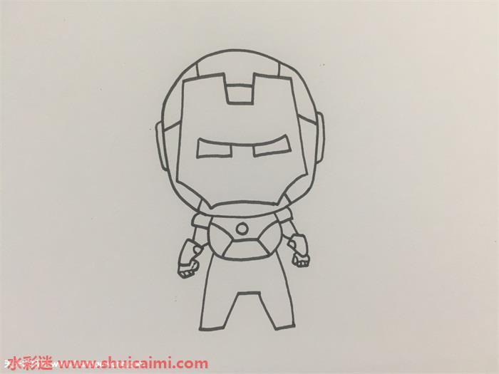 钢铁侠全身怎么画 钢铁侠全身简笔画步骤图