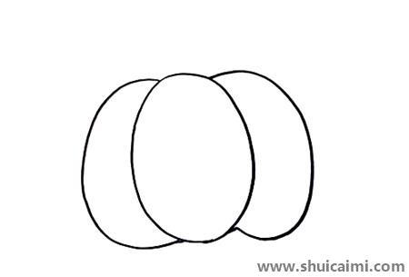 蔬菜南瓜儿童简笔画