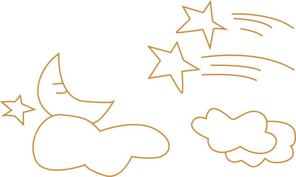 星空的简笔画图片大全 星空的简笔画图片大全大图