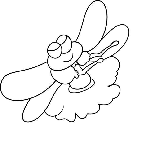 翩翩起舞的蜻蜓的简笔画怎么画 翩翩起舞的蜻蜓简笔画图片大全
