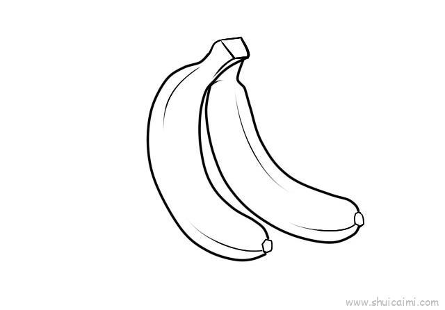 香蕉儿童画怎么画 香蕉简笔画顺序