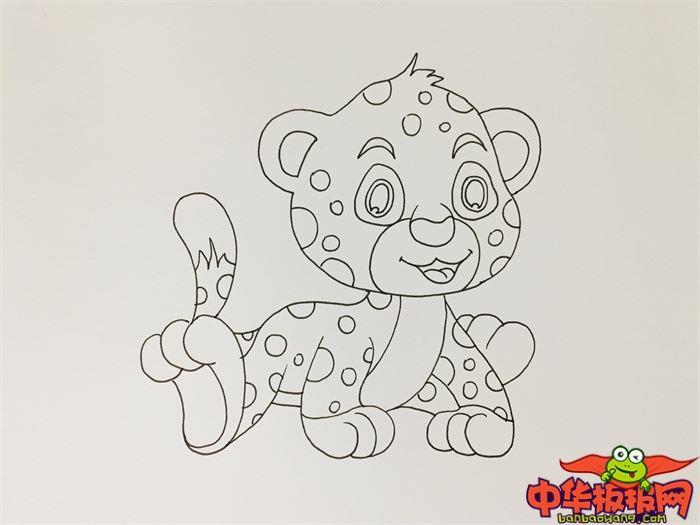 豹子怎么画 豹子简笔画简单彩色