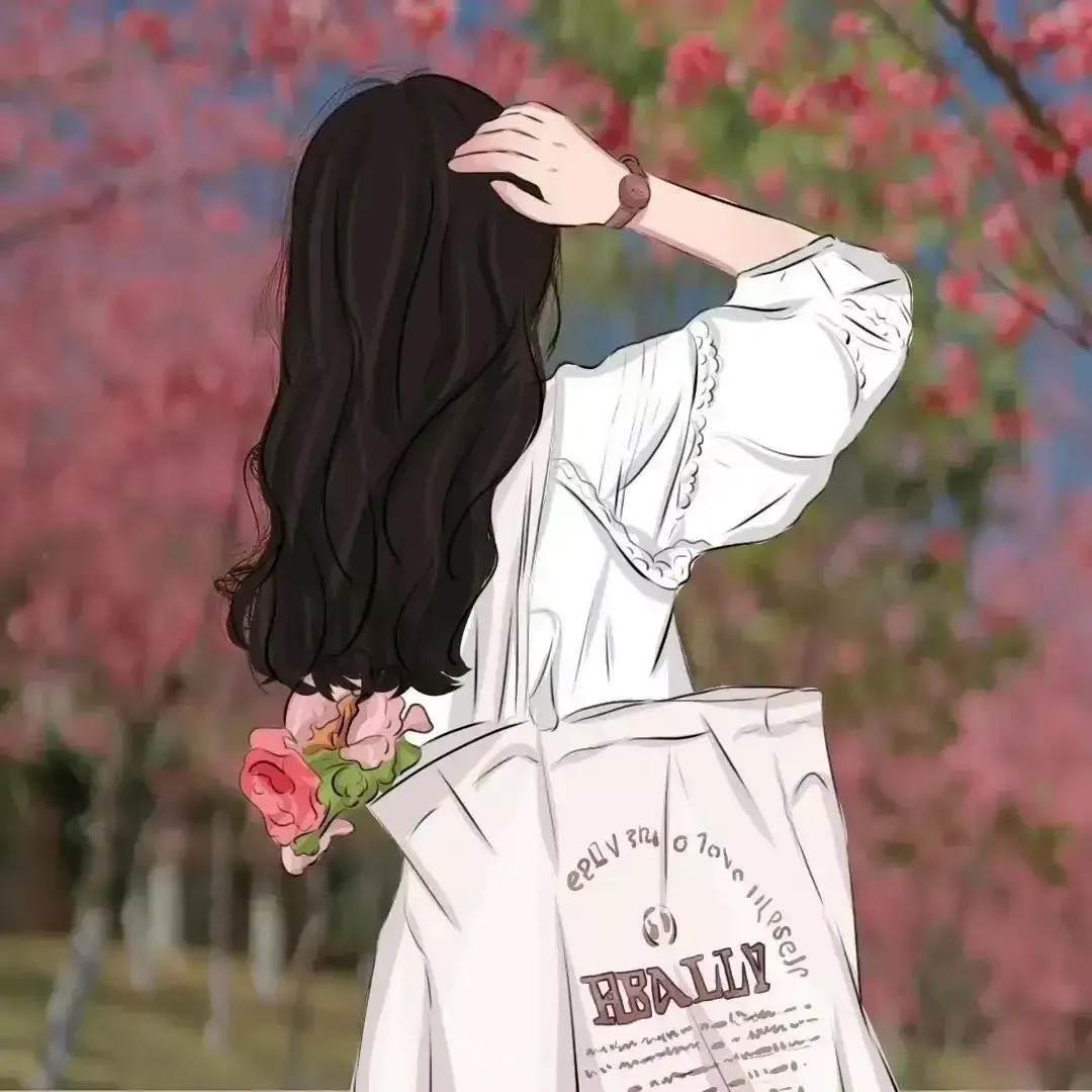 微信头像女孩图片 微信头像女孩简笔画彩色