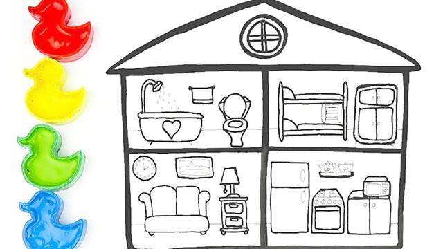 房子简笔画大全图片 幼儿房子简笔画大全图片