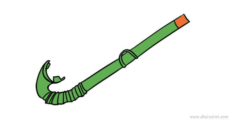 呼吸管儿童画怎么画 呼吸管简笔画简单