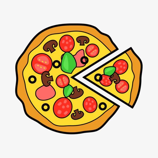 披萨简笔画 披萨简笔画儿童画