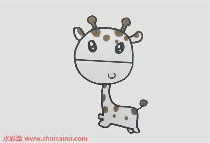 鹿简笔画怎么画简单彩色