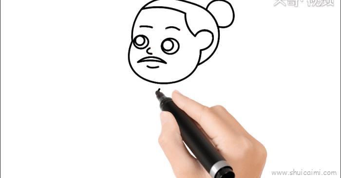 屈原儿童画怎么画 屈原简笔画画法