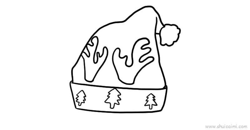 圣诞节帽子儿童画怎么画 圣诞节帽子简笔画画法
