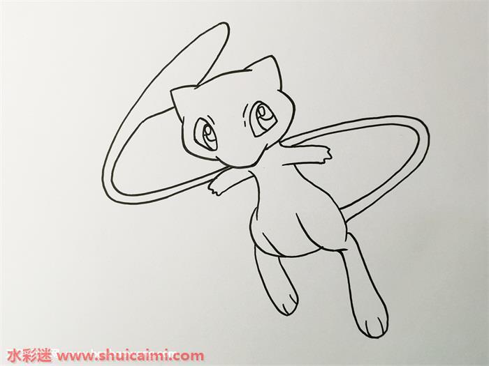 神奇宝贝梦幻怎么画 神奇宝贝梦幻简笔画简单好看