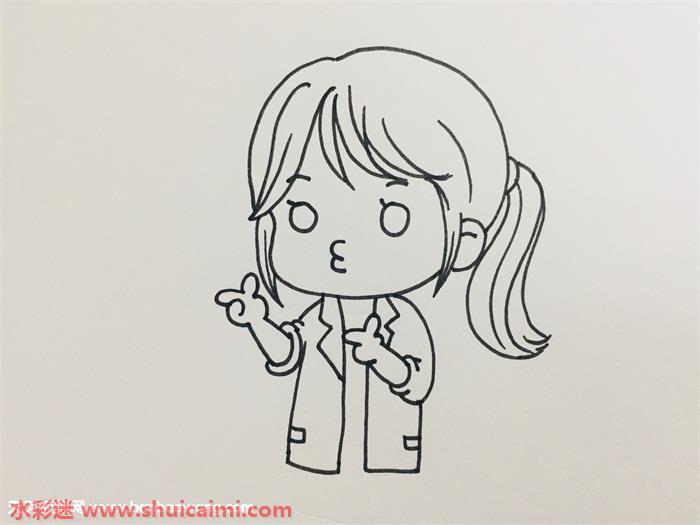 女医生怎么画 女医生简笔画图片大全彩色