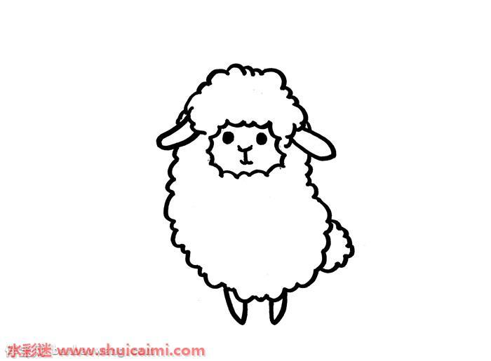 羊驼怎么画 羊驼简笔画简单彩色