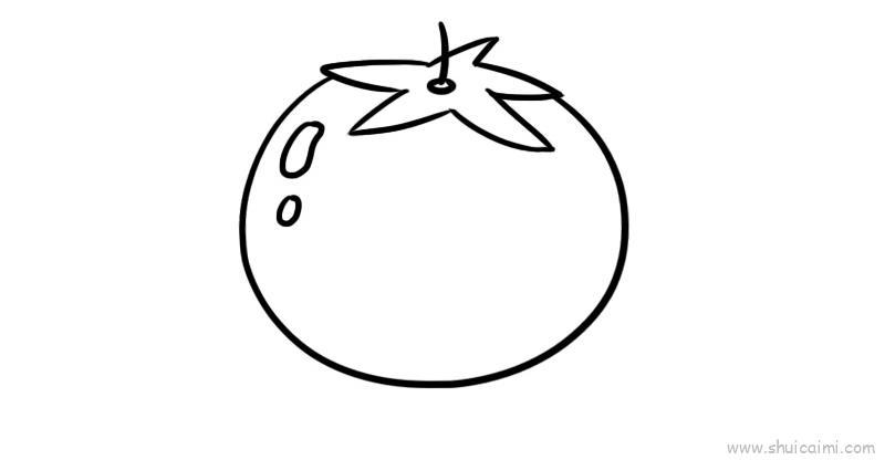 西红柿儿童画怎么画 西红柿简笔画步骤